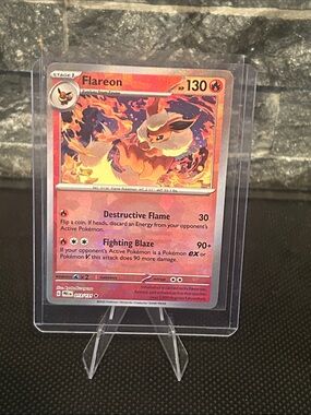 Pokemon Flareon Pokeball Holo 013/131 from Prismatic‎ Evolution Set M/NM
